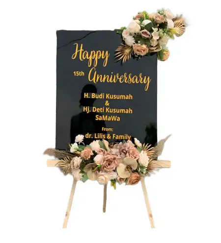 Papan Bunga Akrilik Suka Cinta