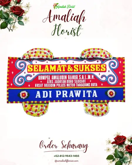 Papan Bunga Ucapan Selamat Suka Cinta