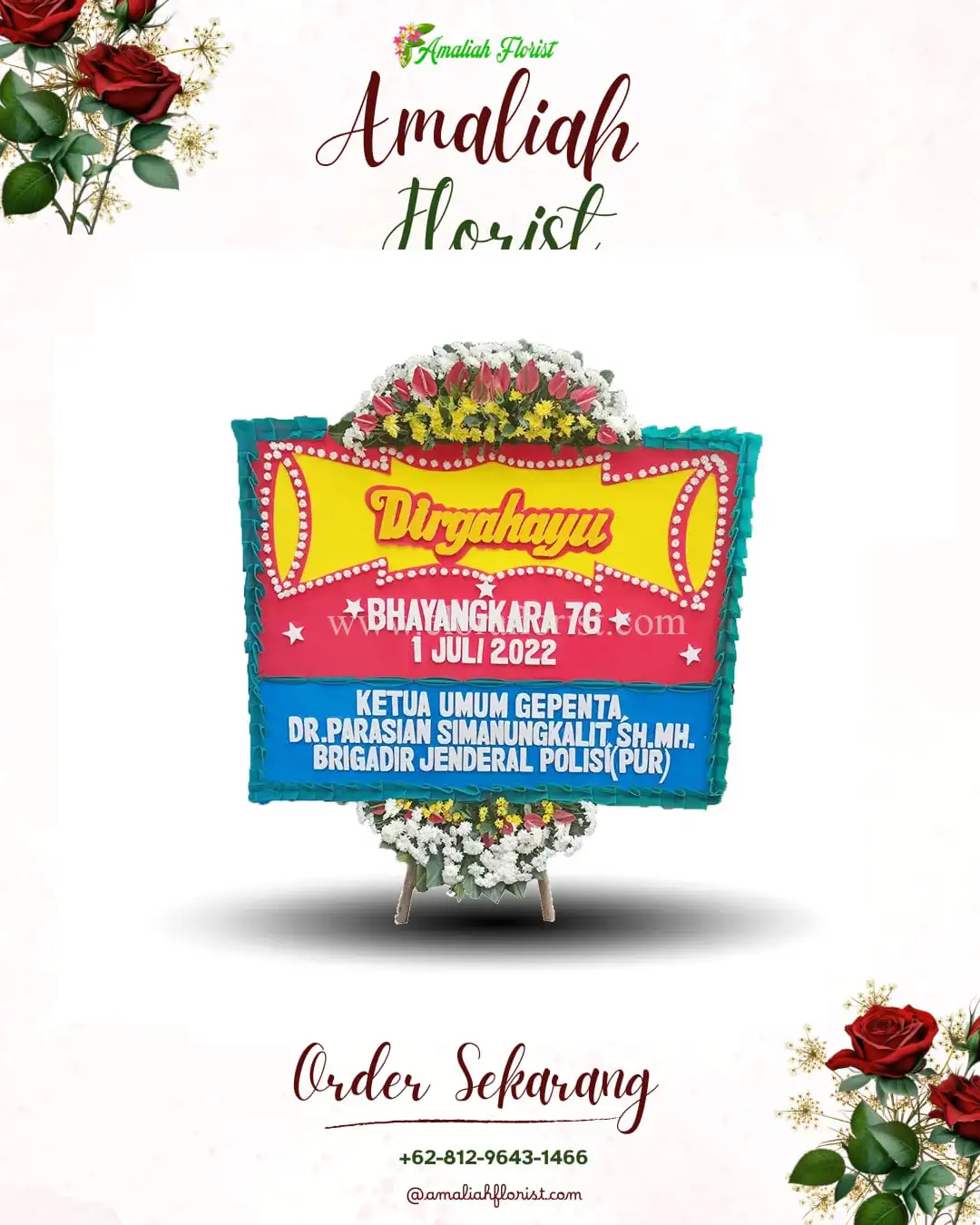 Papan Bunga HUT Ulang Tahun Suka Cinta